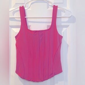 ❌❌SOLD❌❌Express Hot Pink Corset Top